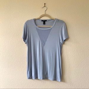 Forever 21 Light Blue Athletic Shirt